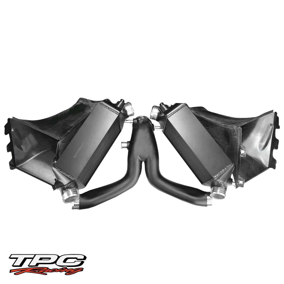 Porsche 991 Turbo Intercooler Y Pipe set W/Carbon ducts